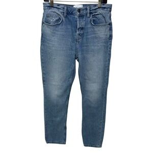 Current/Elliott Size 29 Womens High Rise Straight Leg Jeans Blue Denim